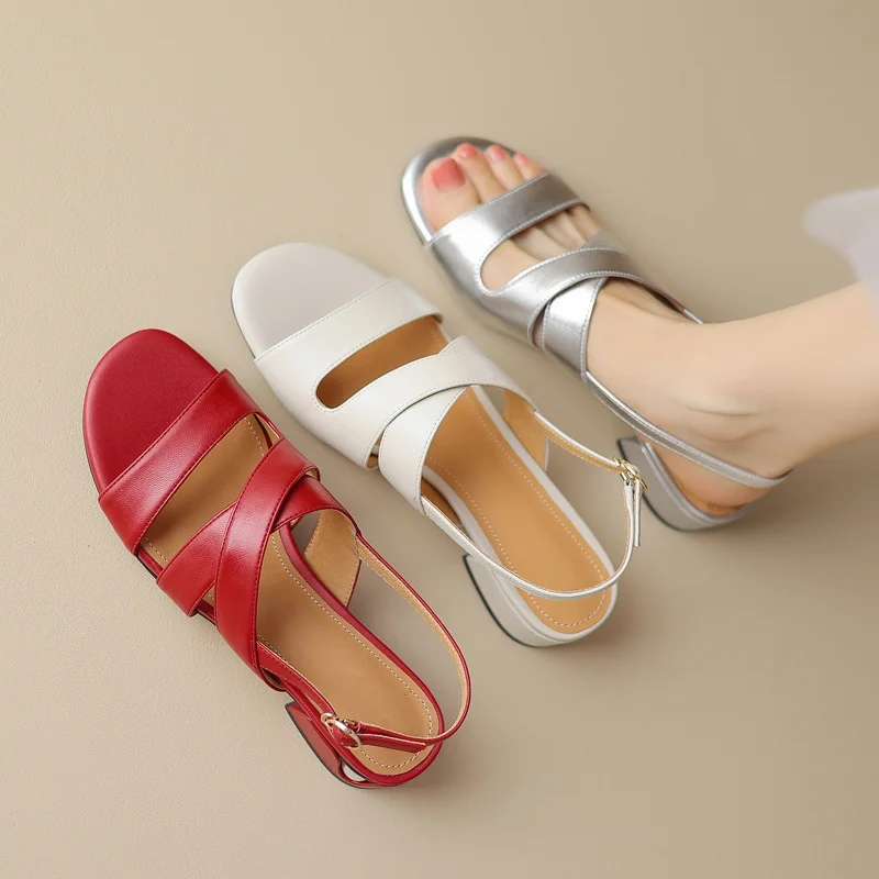 صندل وارداتی چرم اصل برند Fashion